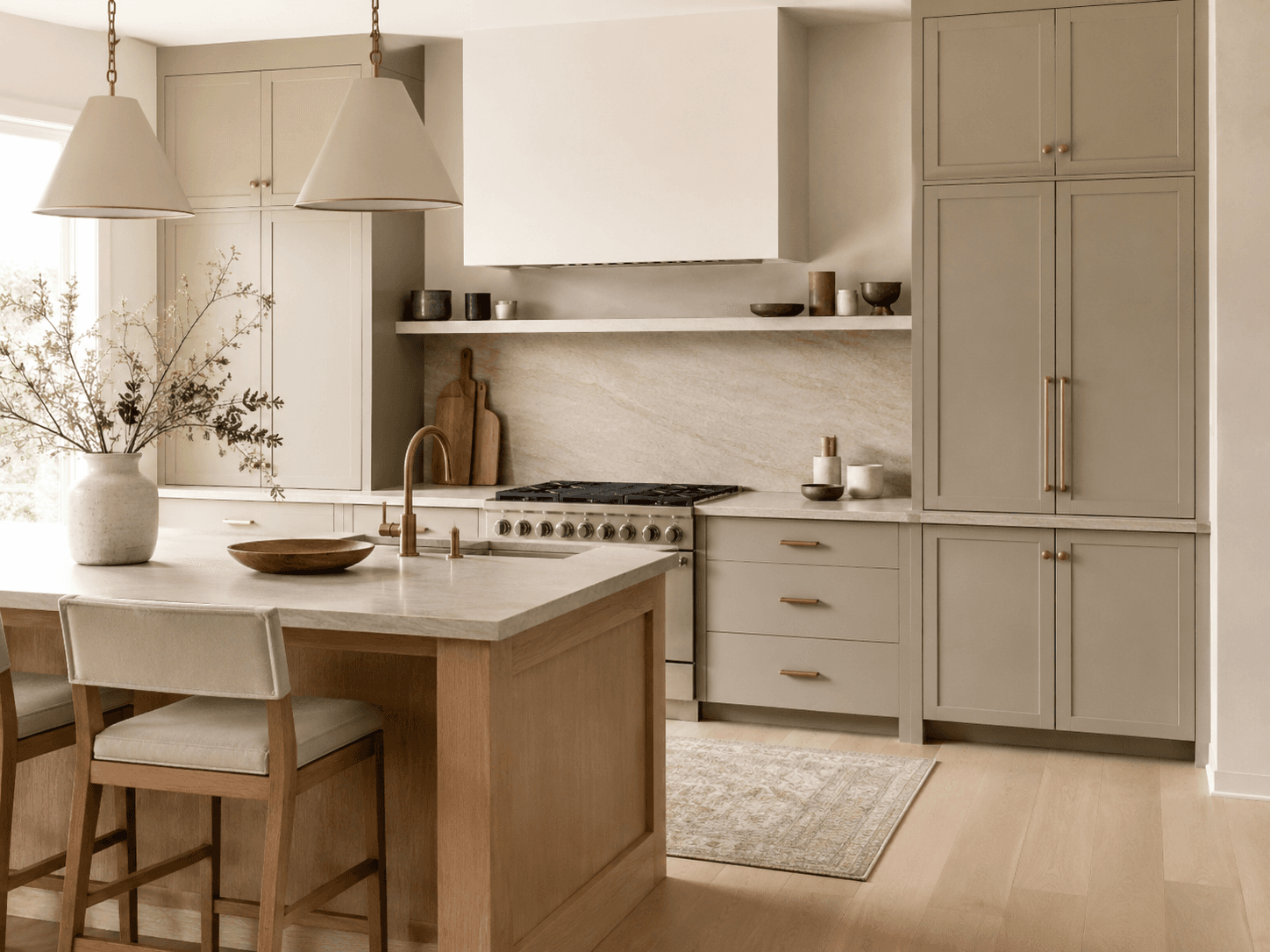 Finition architecturale Cachemire et greige